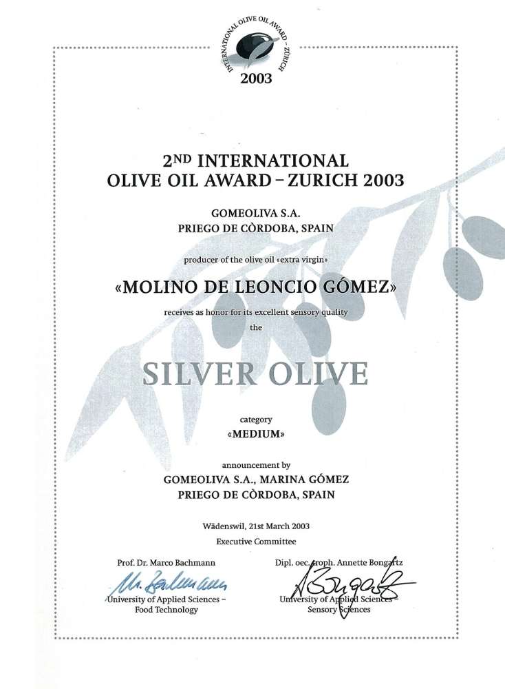 MOLINO DE LEONCIO GÓMEZ Silver Olive